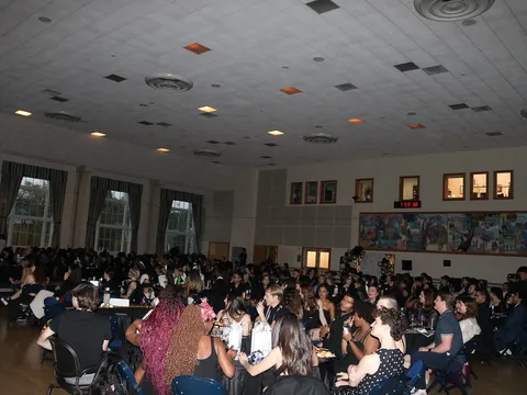 Crowd at the Gettysburg College Fashion Initiative fashion show